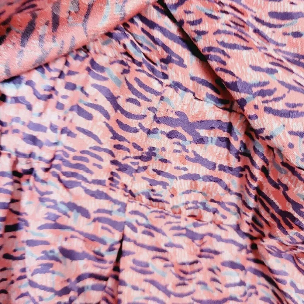 Elizabeth And James Sz 2 Emma Shorts Romper 100% Silk Pink Strapless Feminine